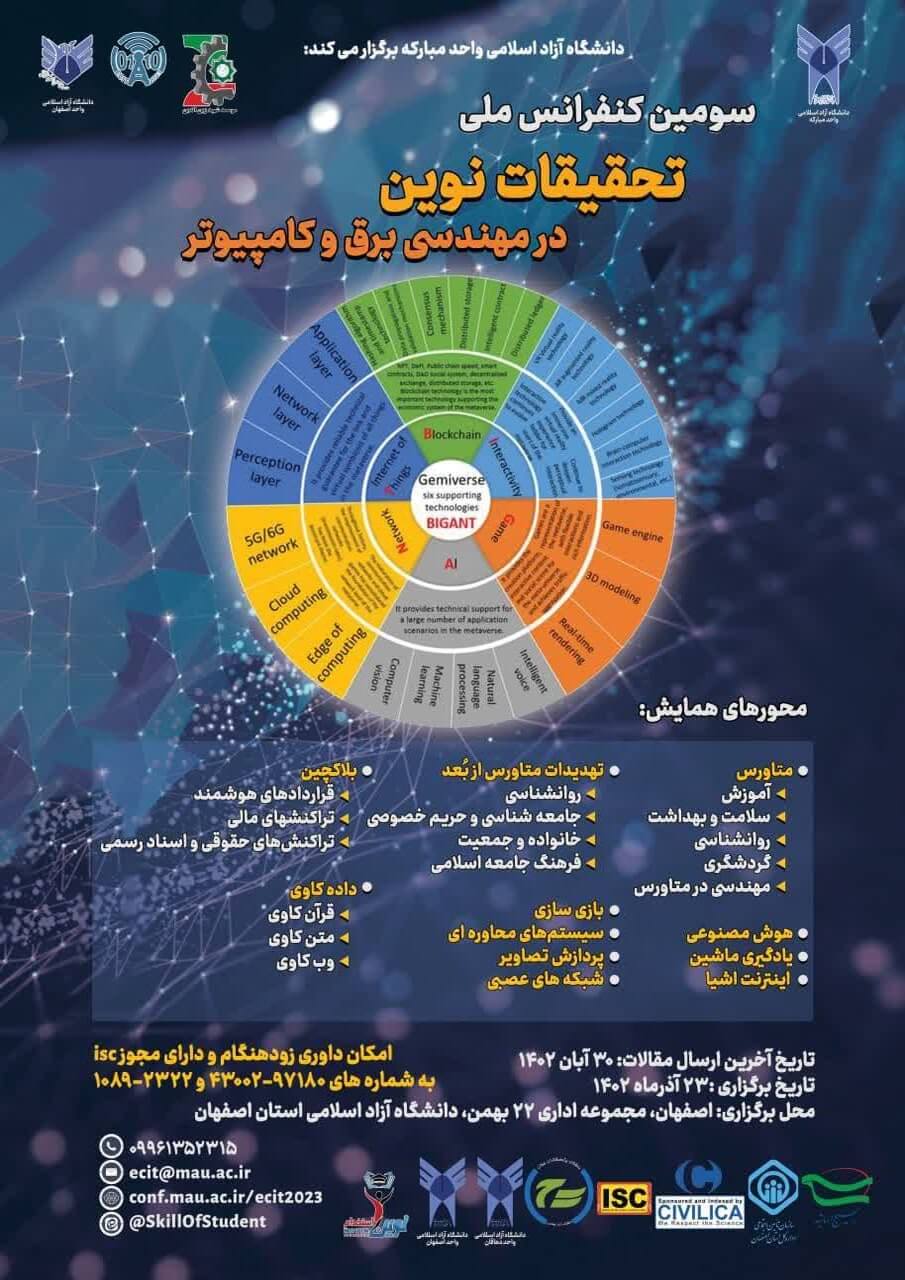 سومین کنفرانس ملی تحقیقات نوین در مهندسی برق و کامپیوتر